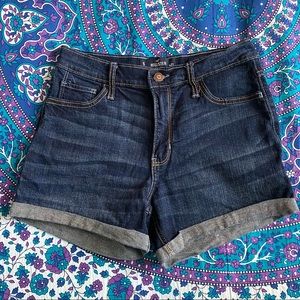 Hollister High Rise Midi Jean Shorts